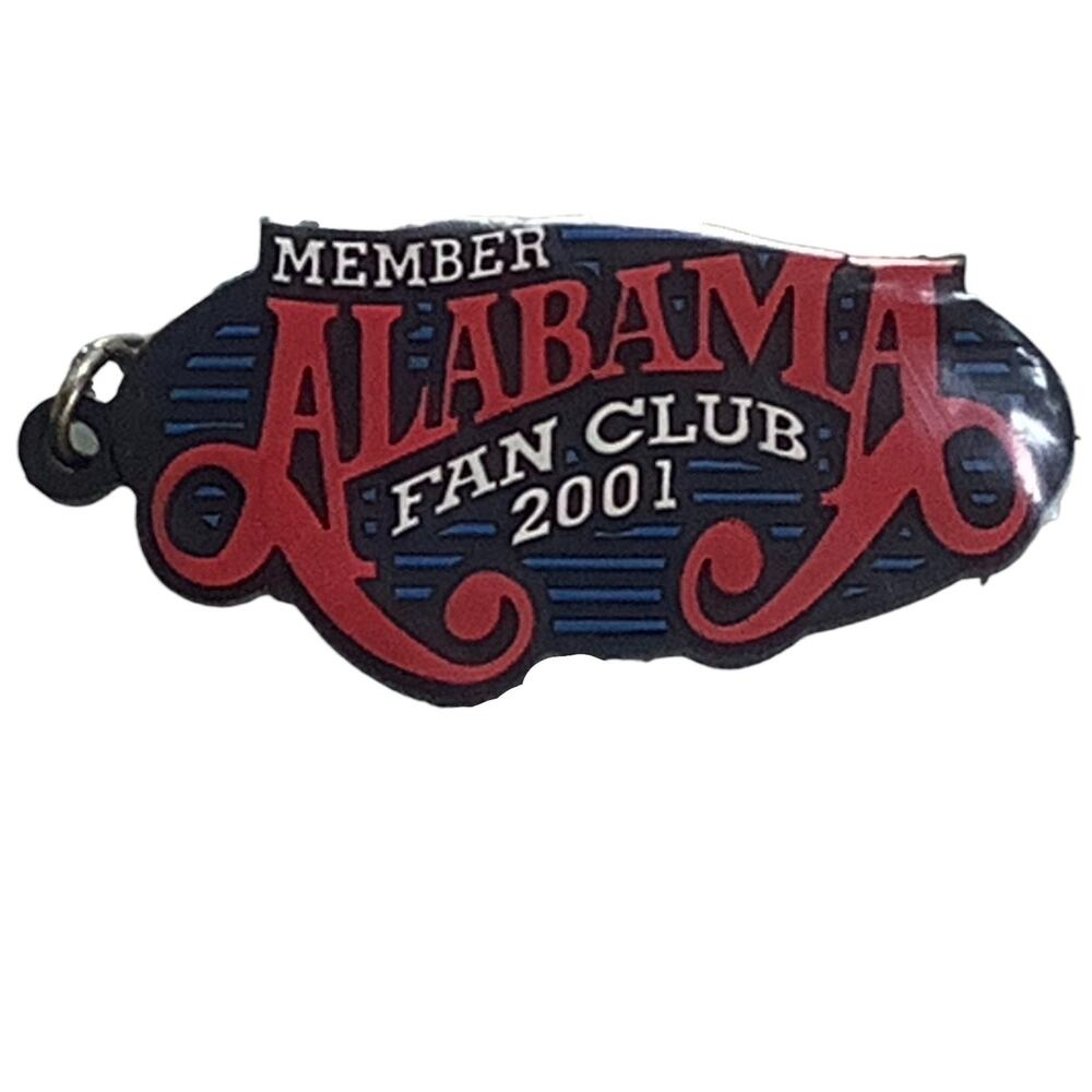 Vintage Alabama Country Music Band Fan Club Exclusive Key Chain, 2001